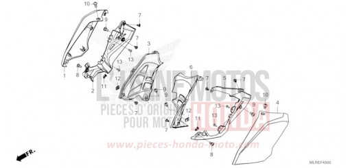 CARENAGE MILIEU CB500FAR de 2024